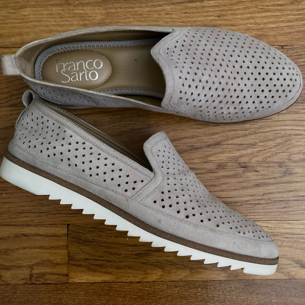 Franco Sarto slip on leather flats